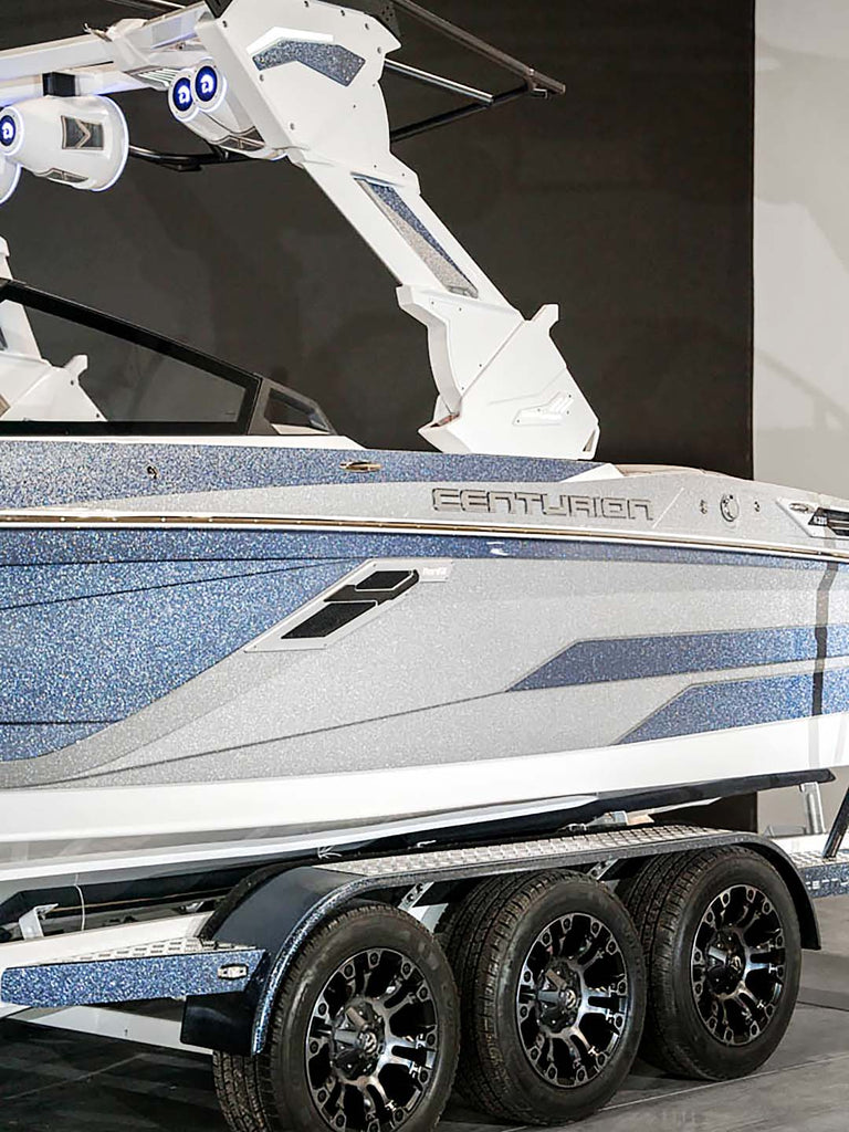 2024 Centurion Ri230 Steel Blue Flake / Silver Flake / White - BoardCo Boats