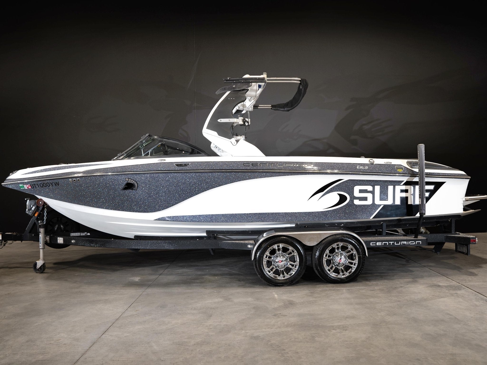 2015 Centurion FS44 - Gunmetal Flake / White Frost - BoardCo Boats