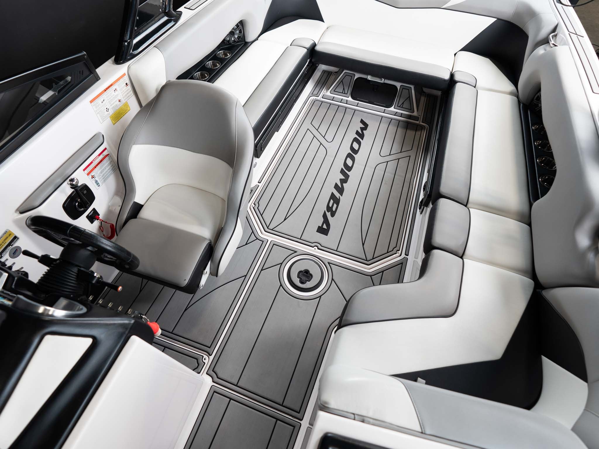 2018 Moomba Mojo - White / Black / Gray - BoardCo Boats