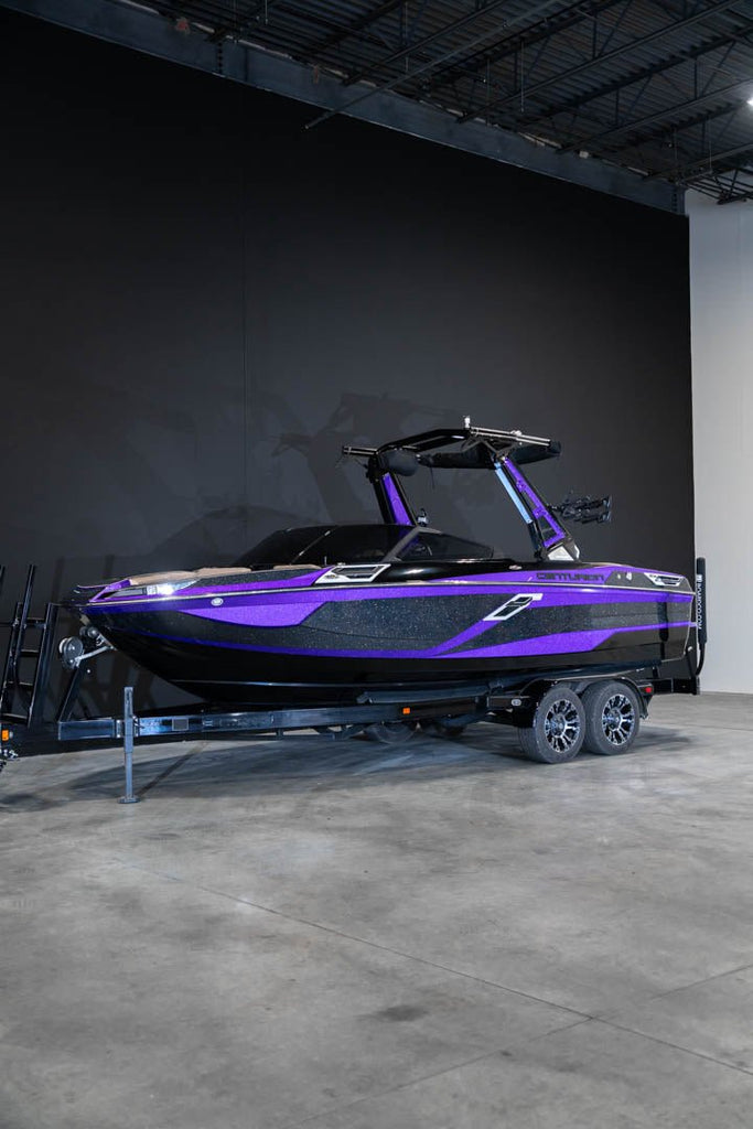 2023 Centurion Ri230 Black Flake / Purple Flake / Black - BoardCo Boats