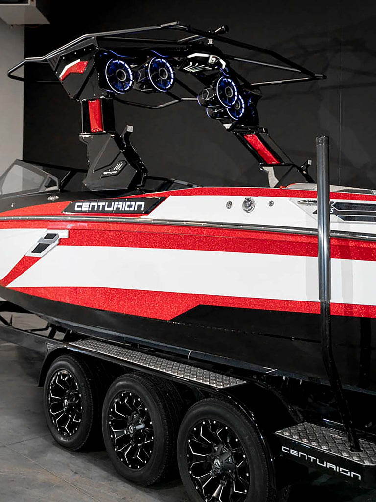2024 Centurion Ri245 - Fire Red Flake / White Frost / Onyx Black - BoardCo Boats