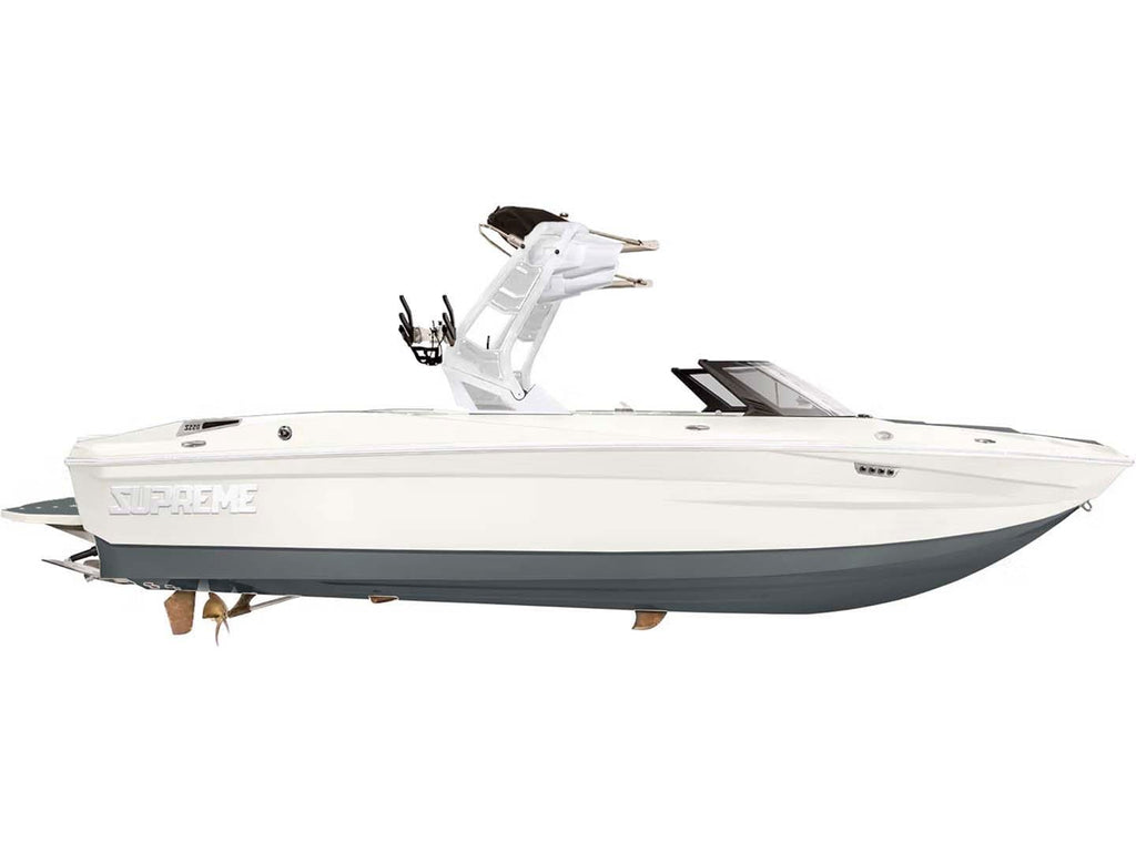 2024 Supreme S220 - Charcoal / White - BoardCo Boats