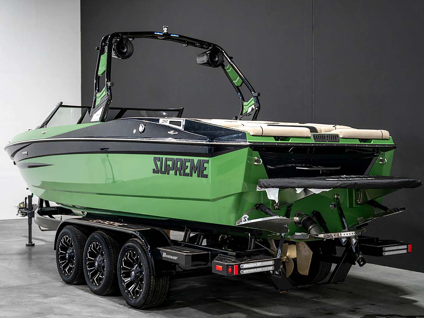 2024 Supreme S240 - Military Green / Black Flake - BoardCo Boats