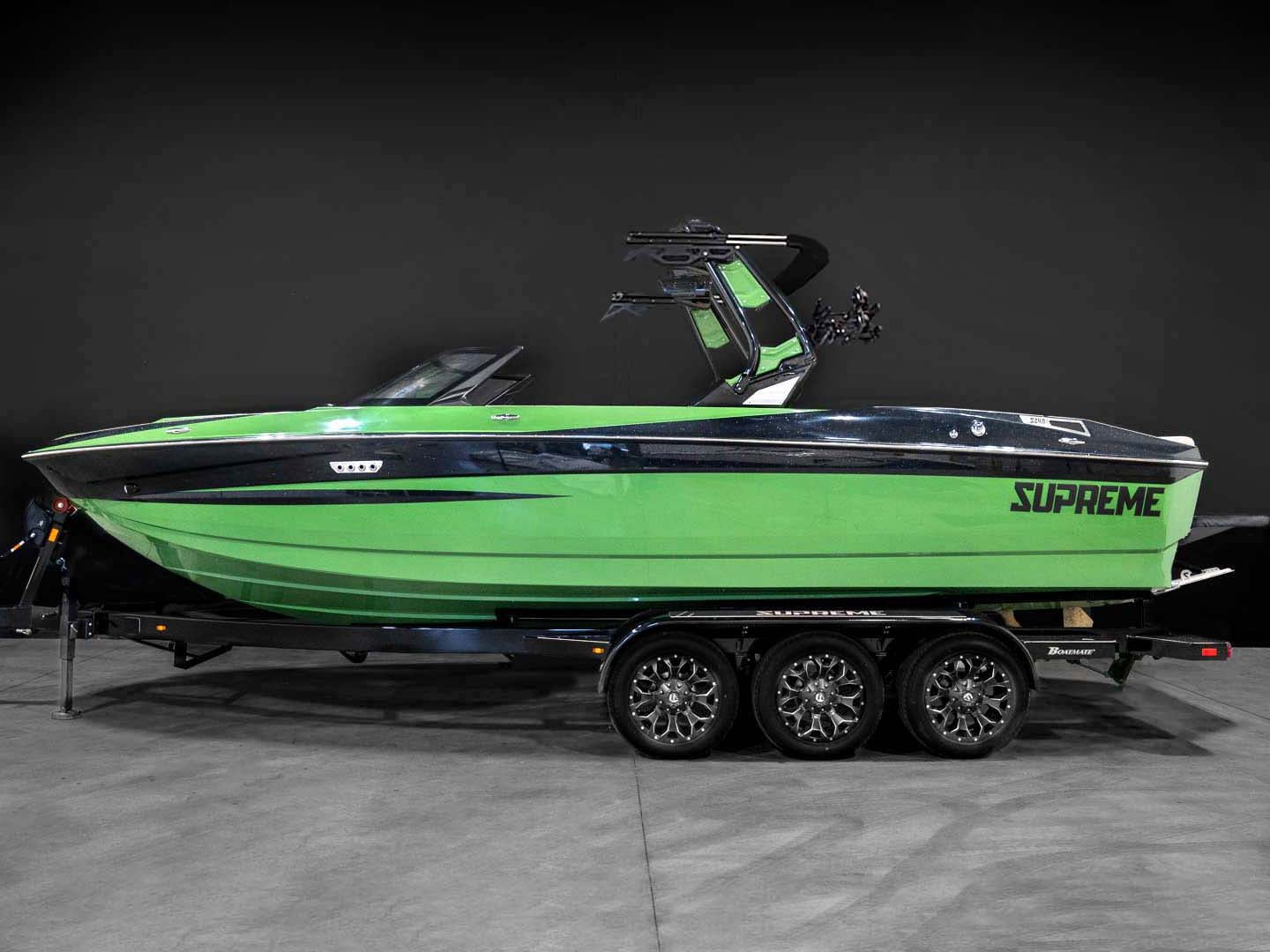 2024 Supreme S240 - Military Green / Black Flake - BoardCo Boats