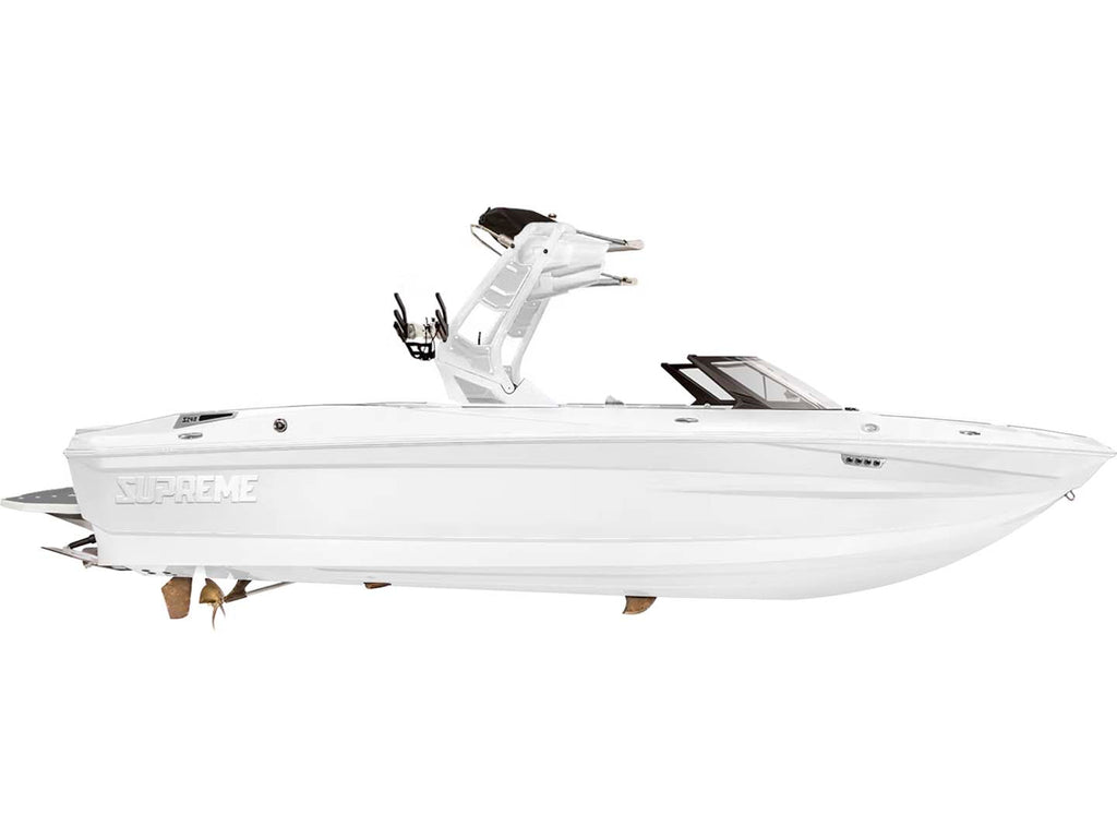 2024 Supreme S240 - White Frost / Castano Brown - BoardCo Boats