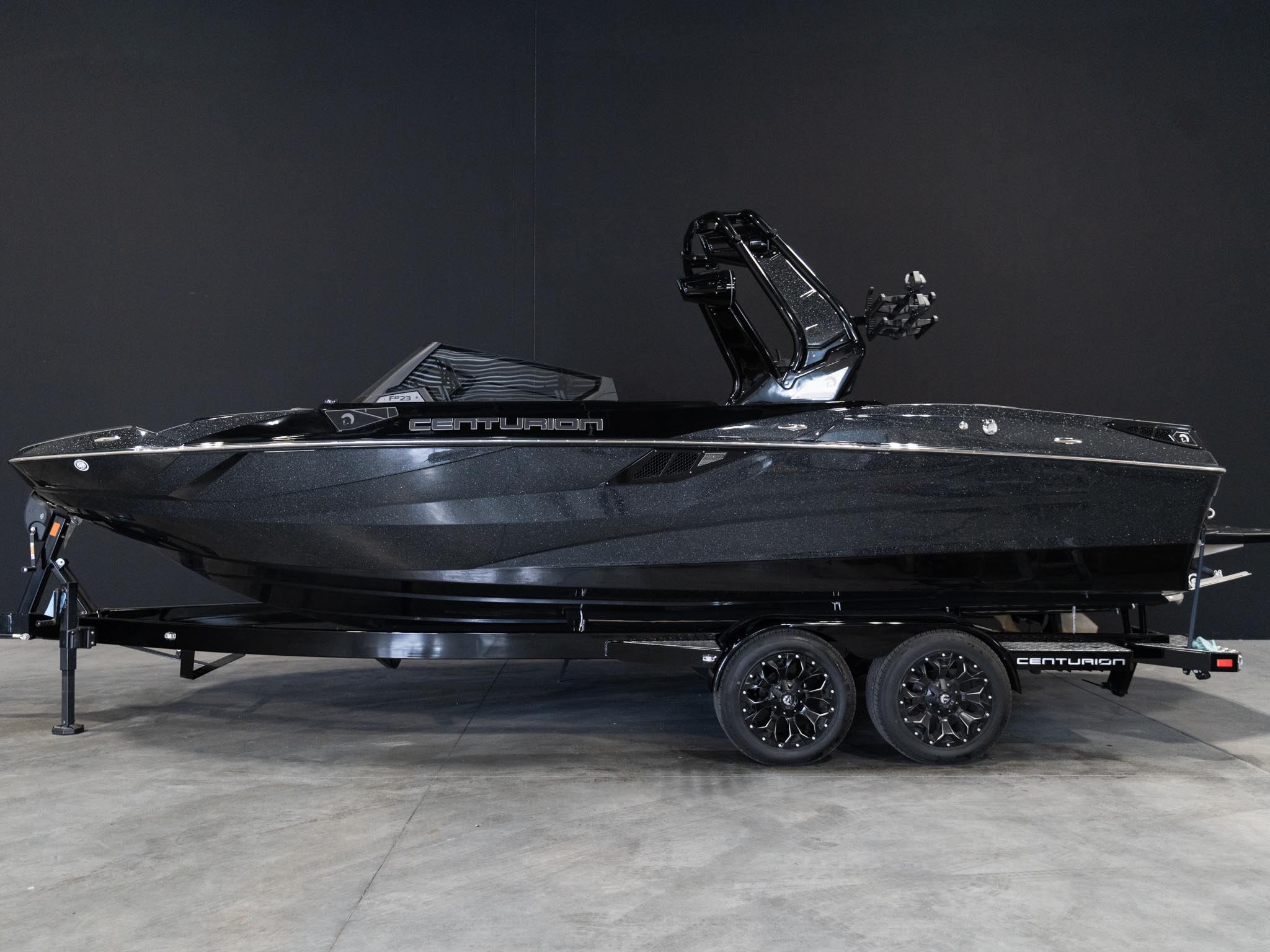 2025 Centurion Fe23 - Black / Black Flake - BoardCo Boats