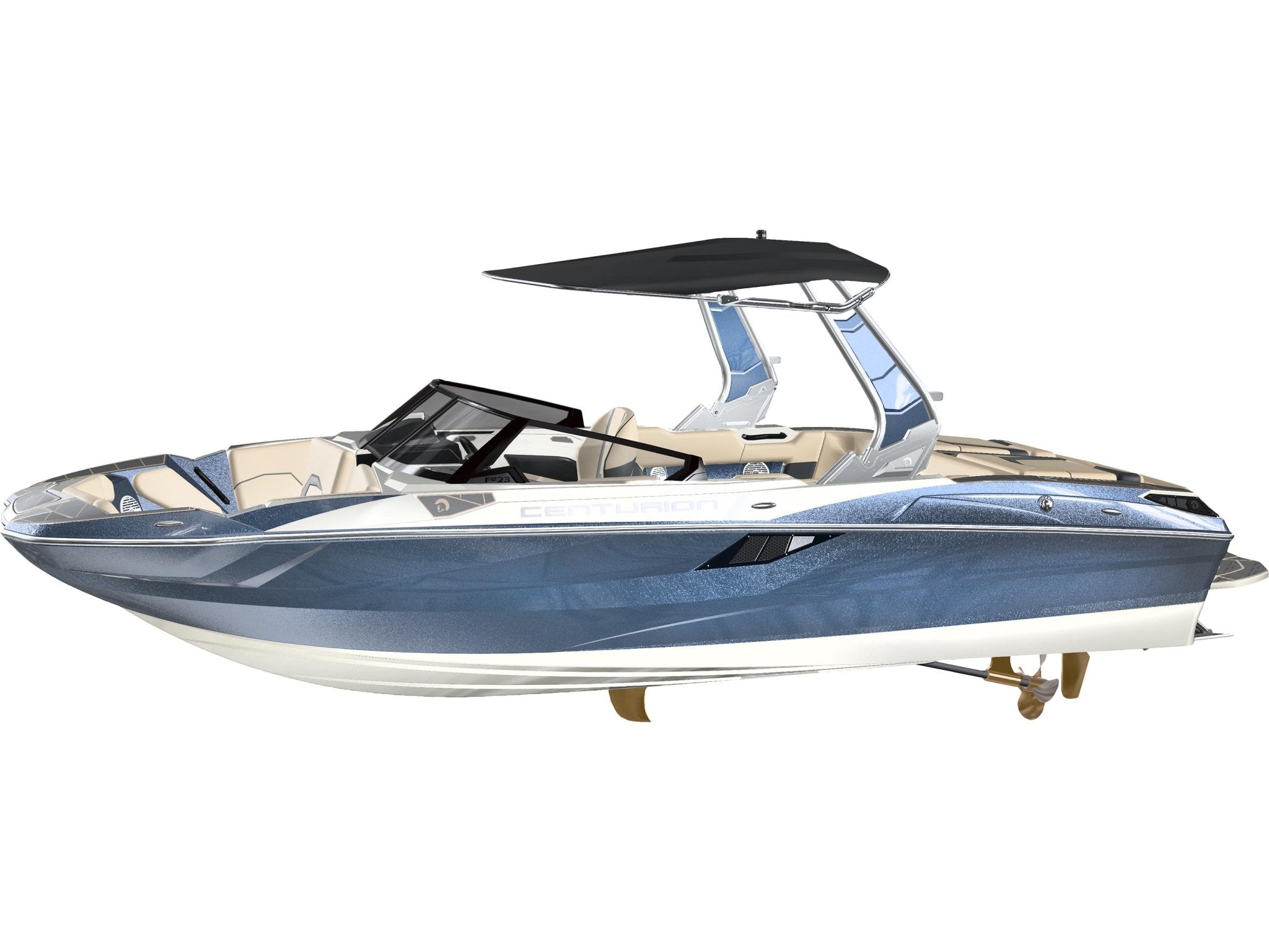 2025 Centurion Fe23 - Blue Steel Flake / White Frost - BoardCo Boats