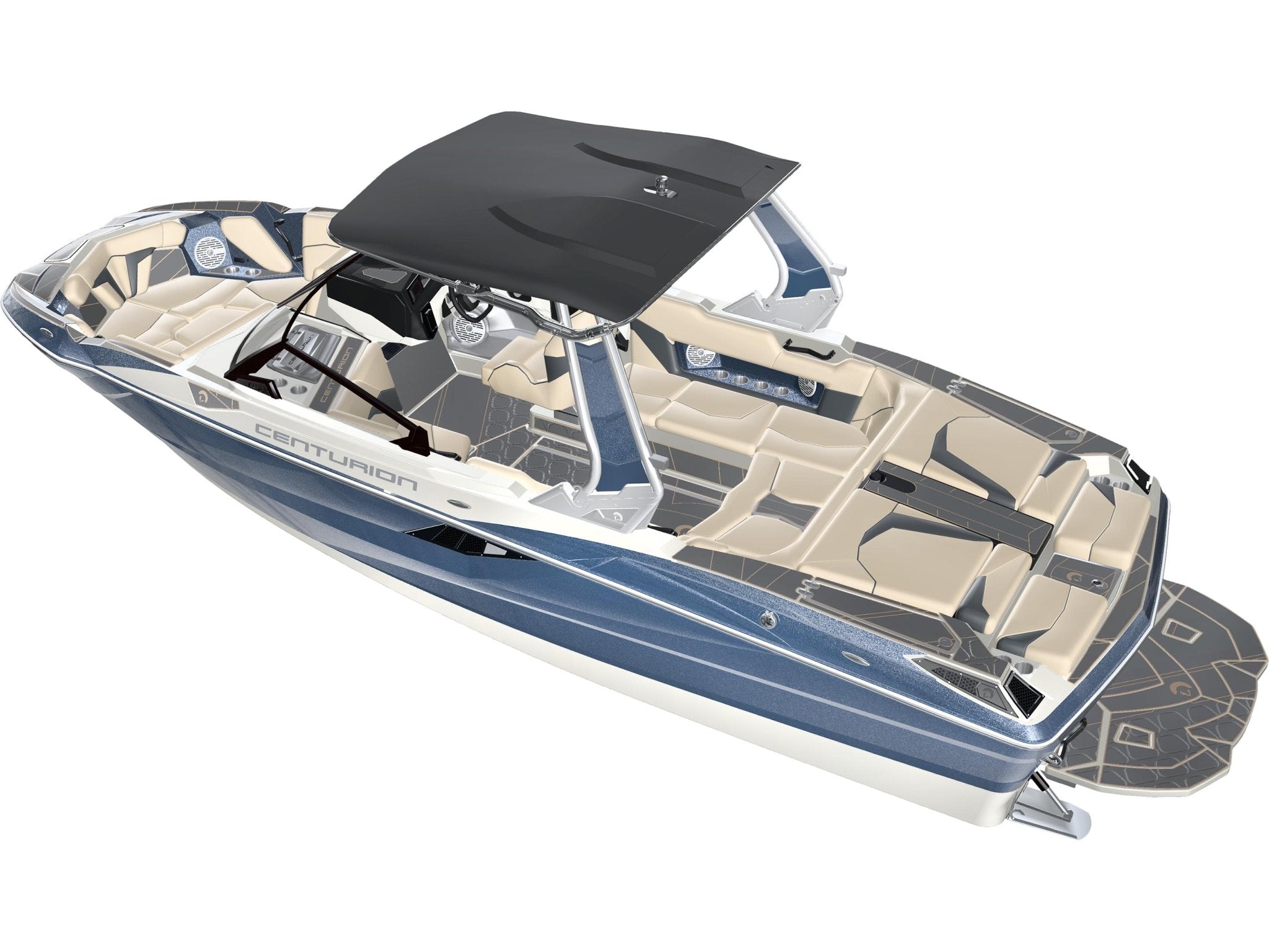 2025 Centurion Fe23 - Blue Steel Flake / White Frost - BoardCo Boats