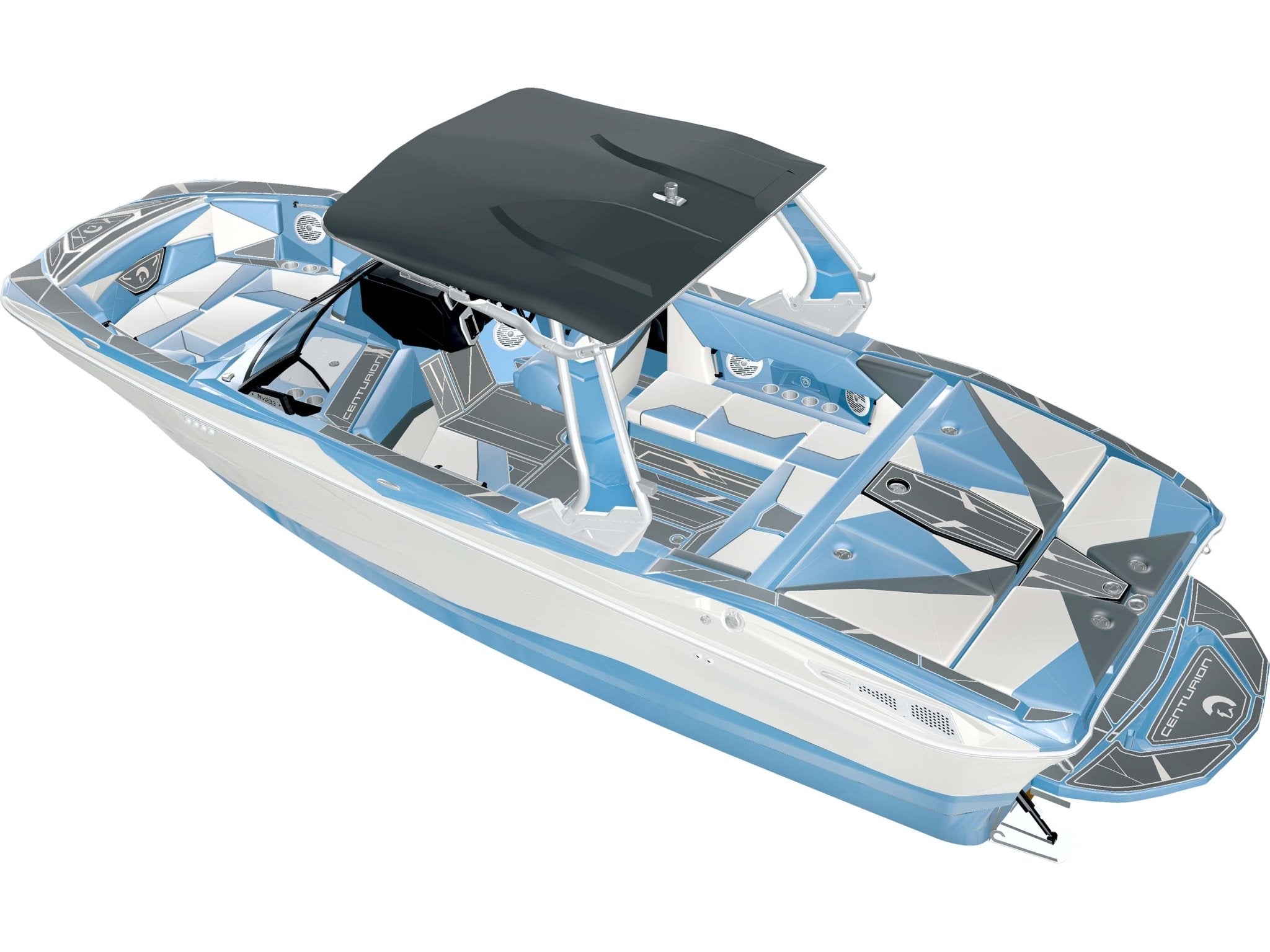 2025 Centurion Nv233 - Mist Blue / White Frost - BoardCo Boats