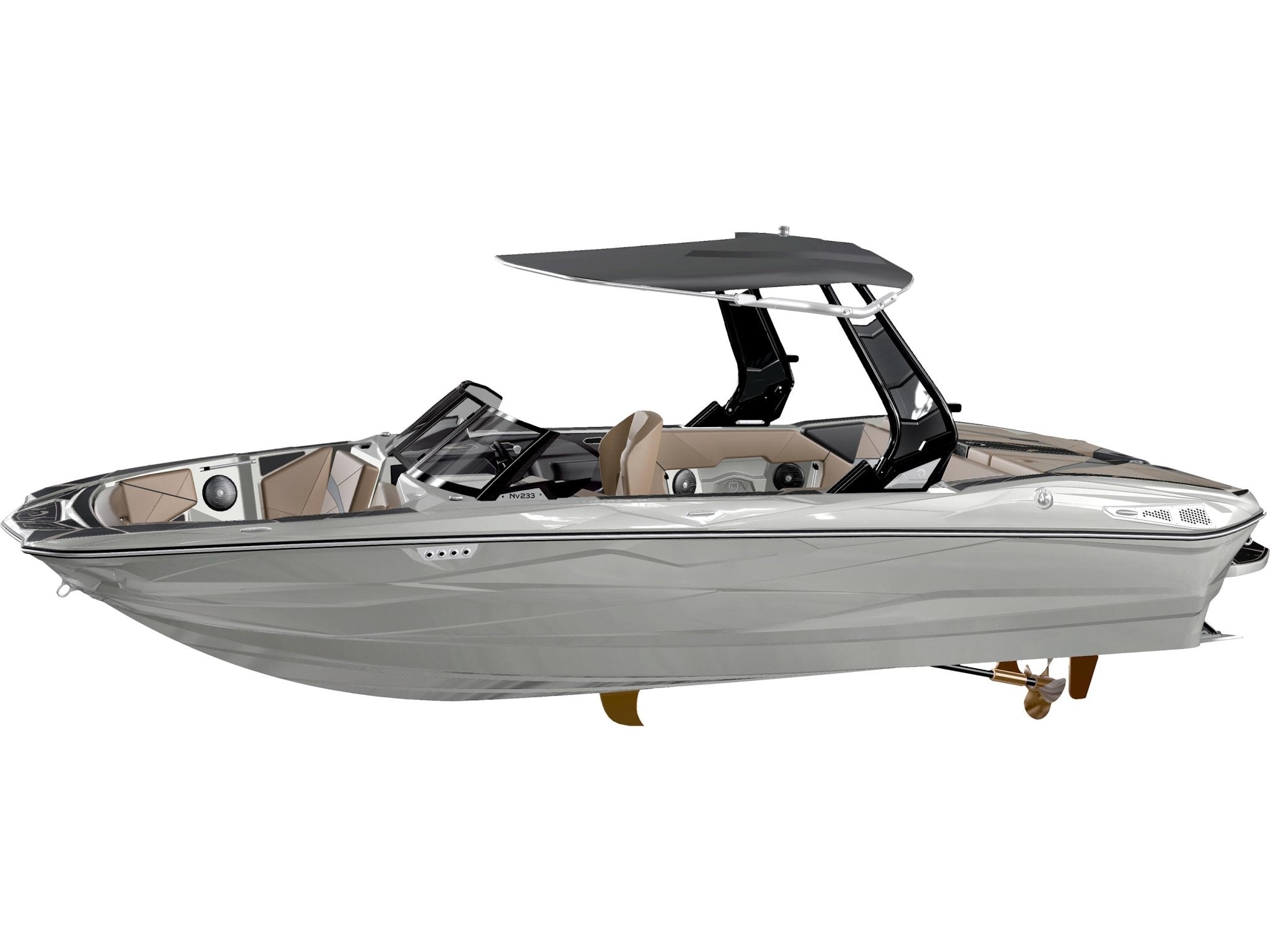 2025 Centurion Nv233 - Stone Gray / Mocha - BoardCo Boats