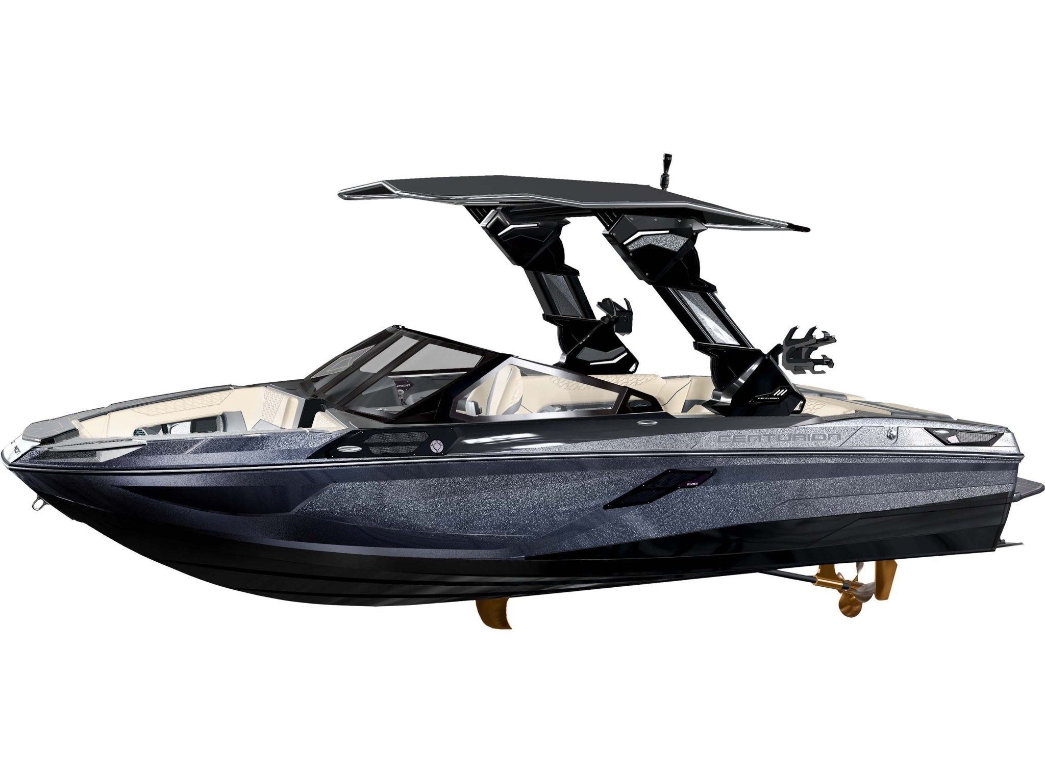 2025 Centurion Ri230 - Gunmetal Flake / Onyx Black - BoardCo Boats