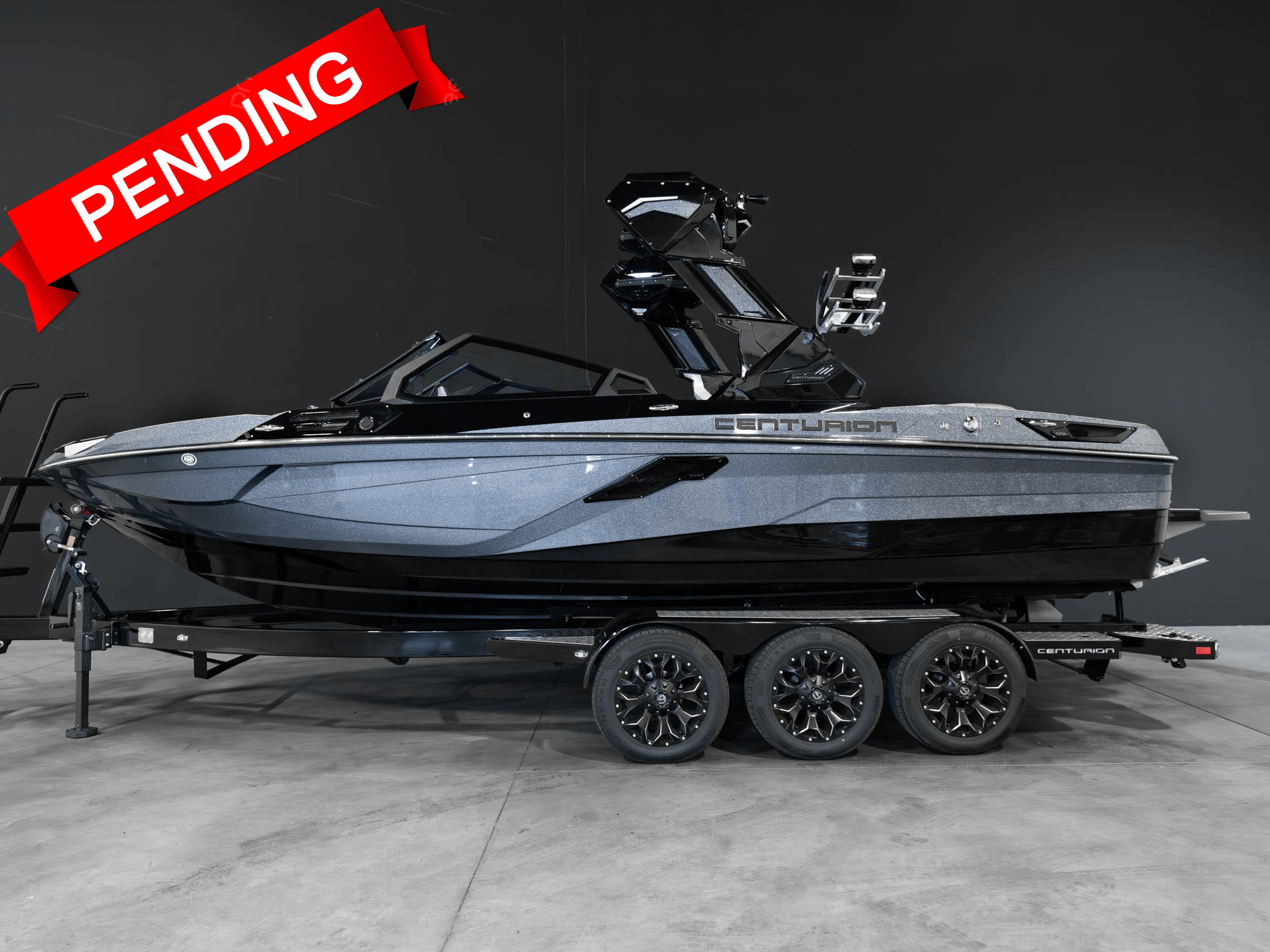 2025 Centurion Ri230 - Onyx Black / Gunmetal Flake - BoardCo Boats