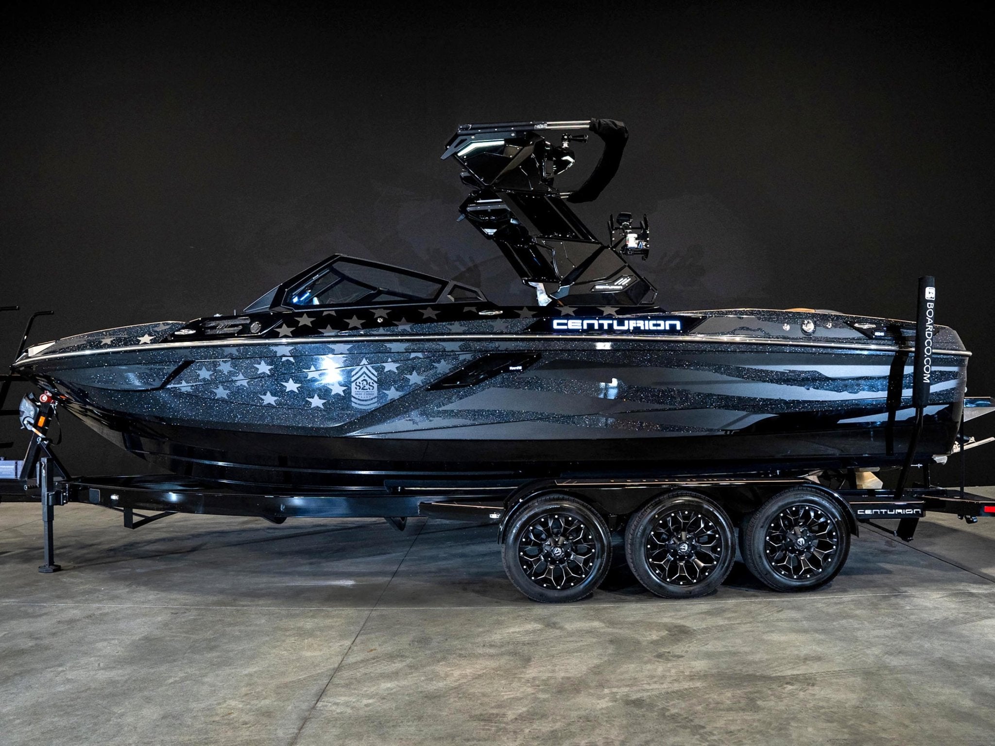 2025 Centurion Ri245 - Black Flake / Onyx Black S2S Edition - BoardCo Boats