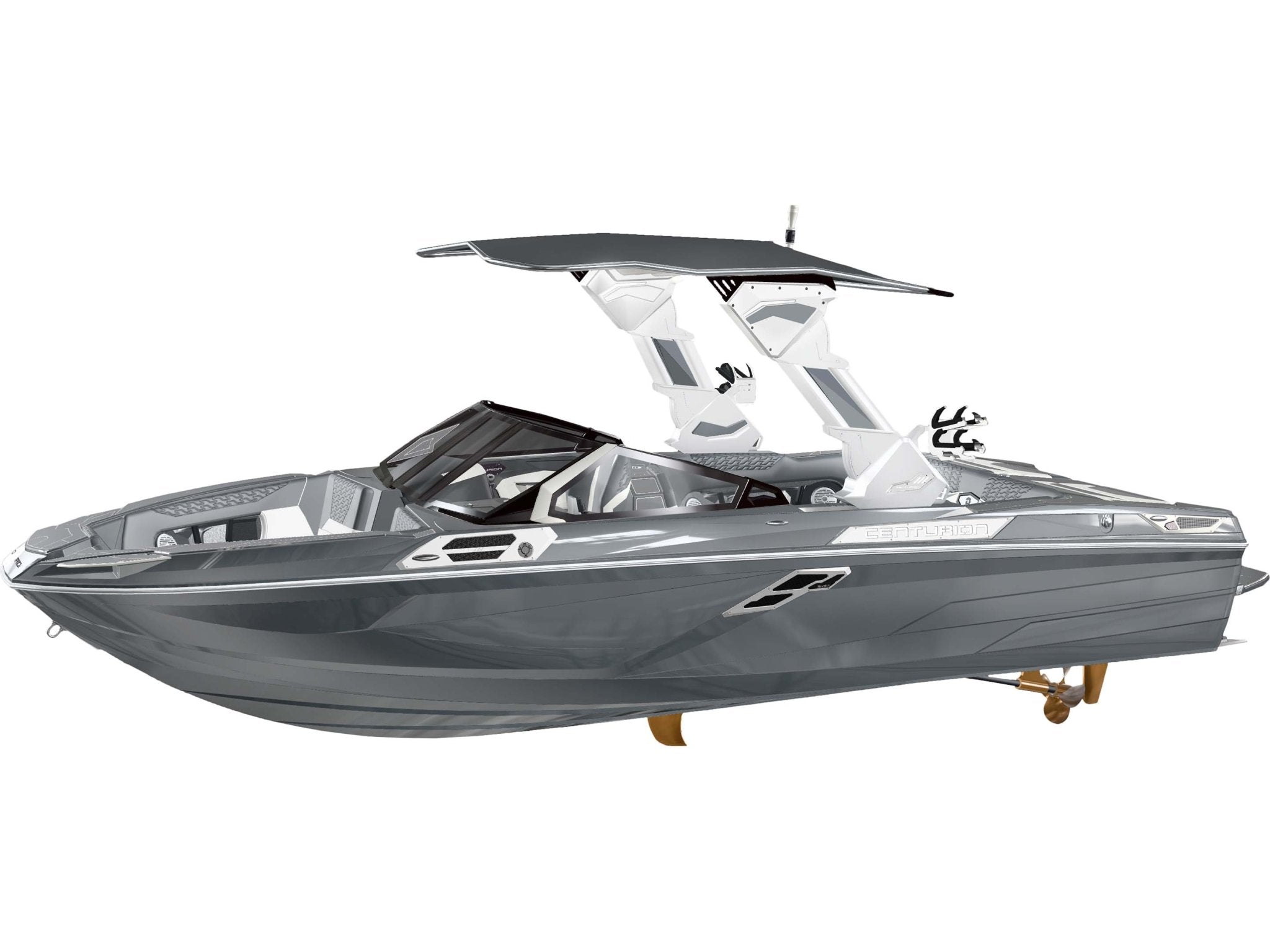 2025 Centurion Ri245 - Charcoal / White - BoardCo Boats