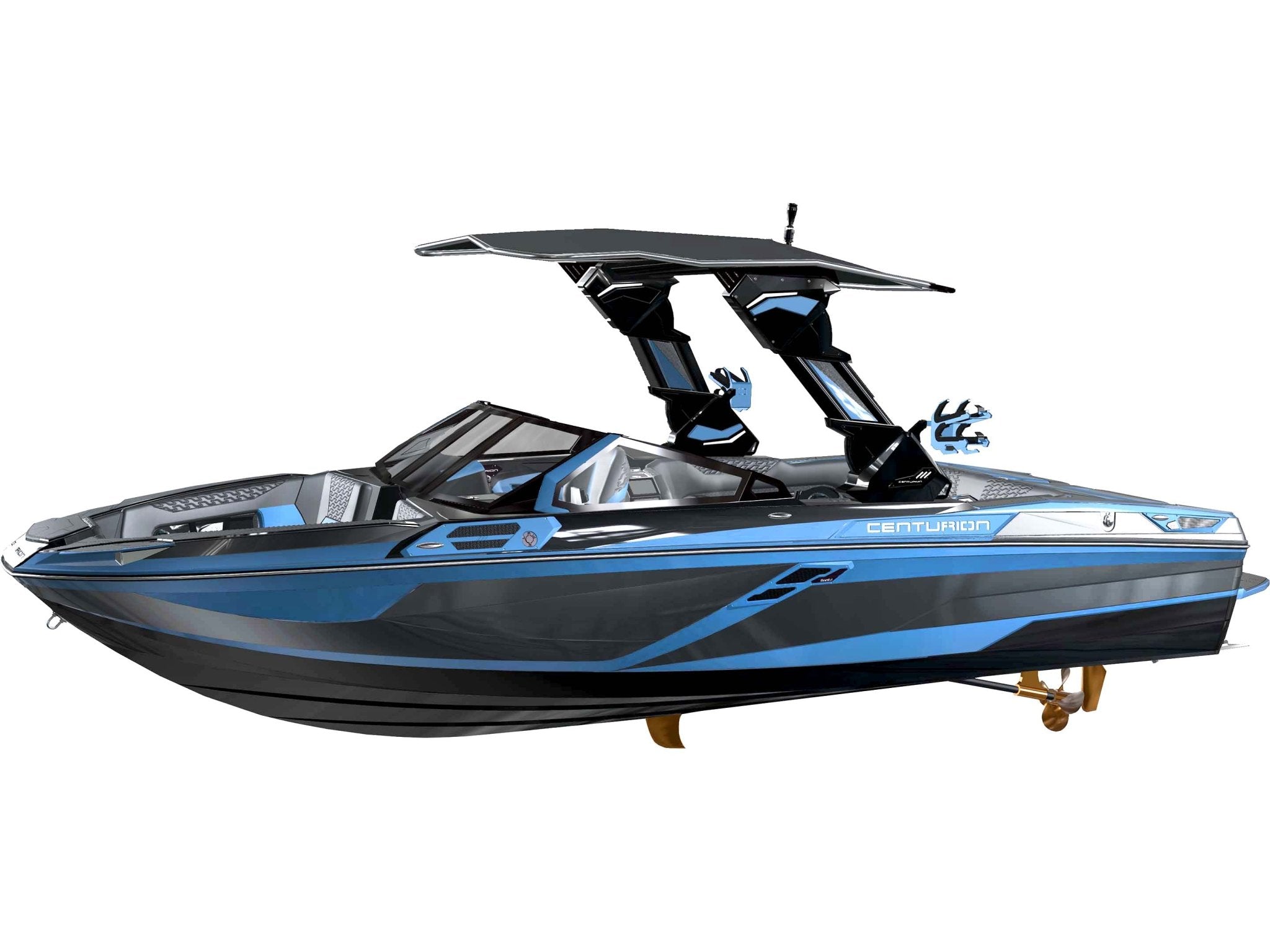 2025 Centurion Ri245 - Mist Blue / Gunmetal Flake / Onyx Black - BoardCo Boats