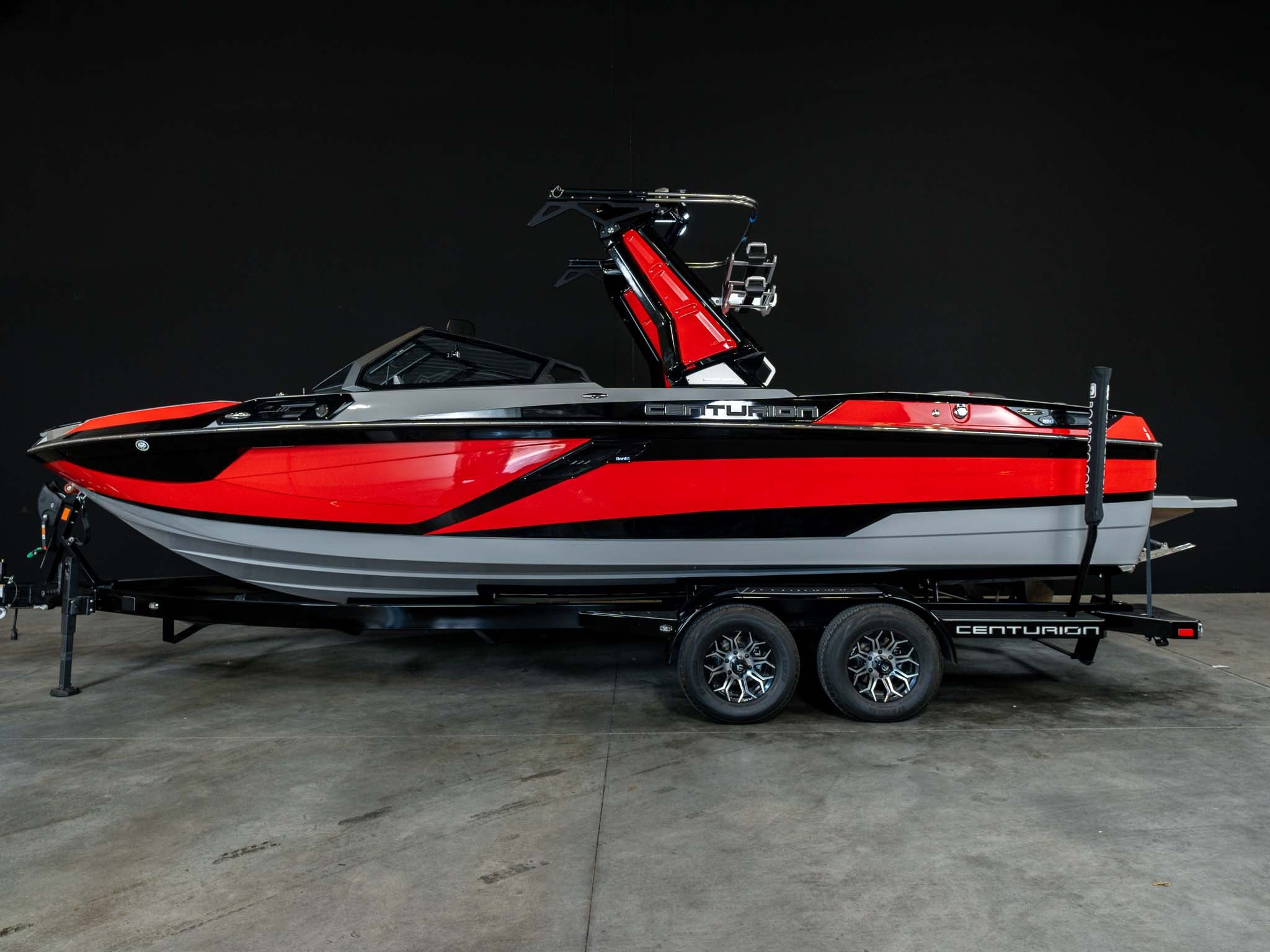 2025 Centurion Ri245 - Red Flake / Gray / Black - BoardCo Boats