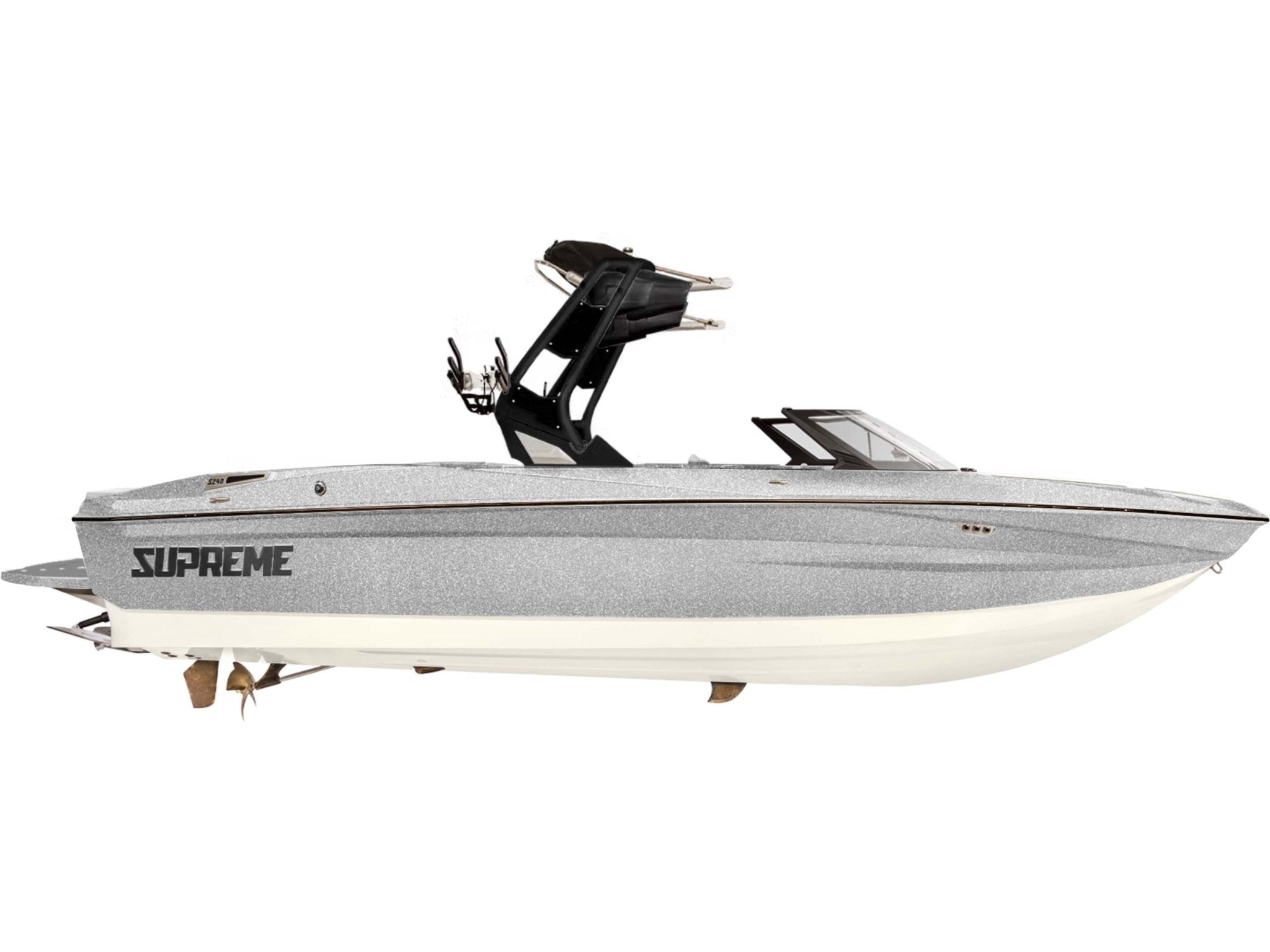 2025 Supreme S240 - Silver Flake / White - BoardCo Boats