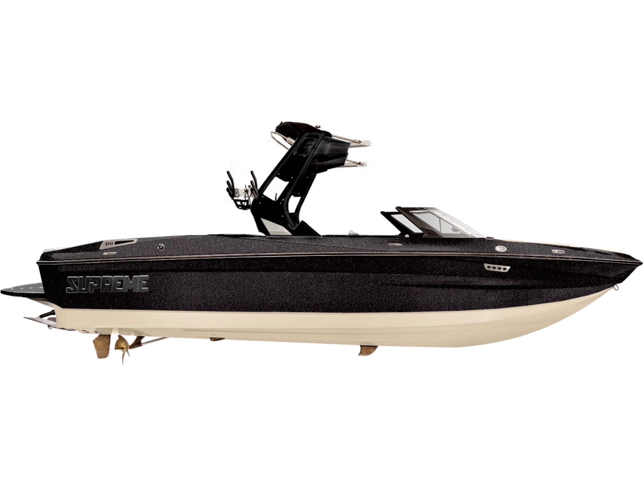 2025 Supreme S240 - Tan / Onyx Black Flake - BoardCo Boats