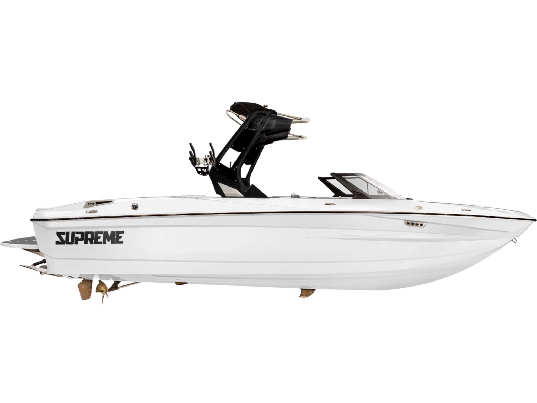 2025 Supreme S240 - White Frost / Grey Interior - BoardCo Boats