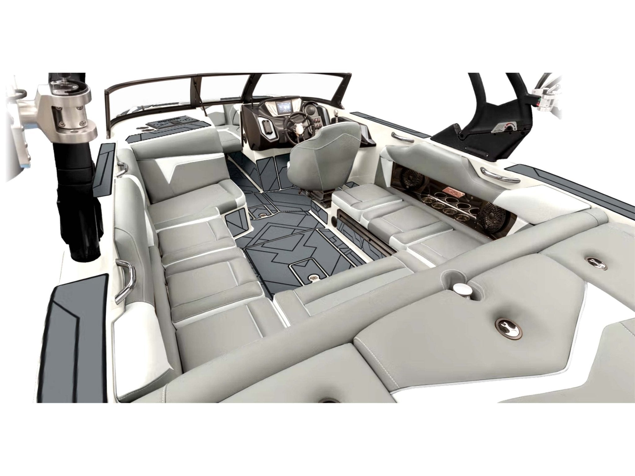 2025 Supreme S240 - White Frost / Grey Interior - BoardCo Boats