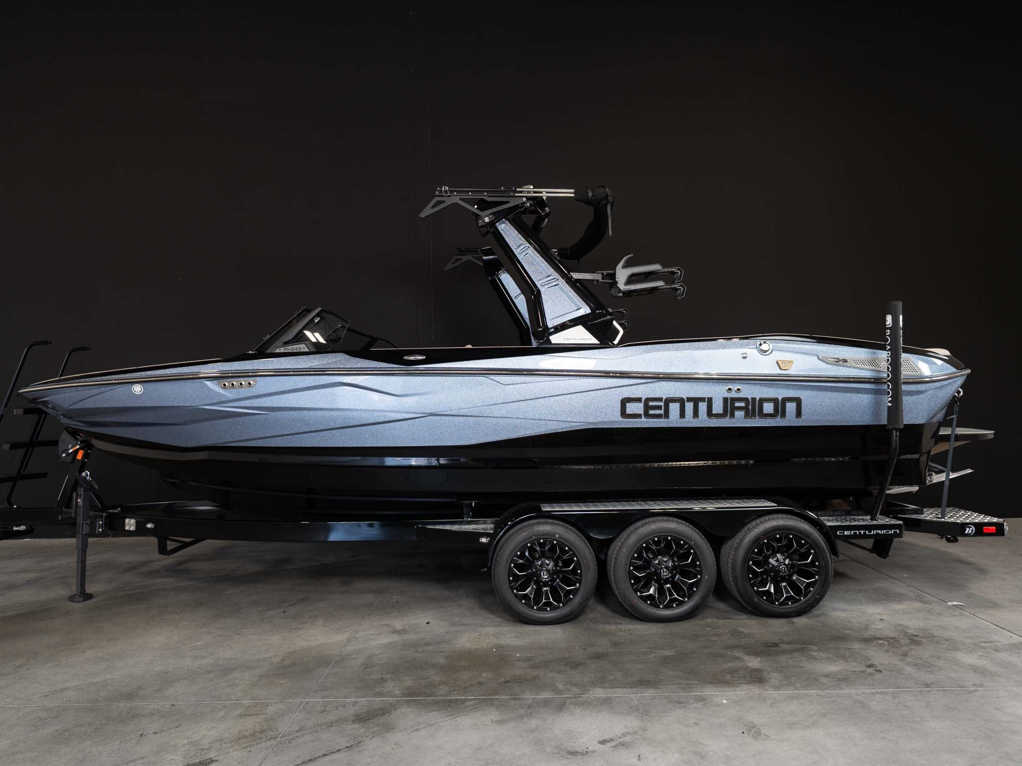 2026 Centurion NV243 - Black / Steel Blue - BoardCo Boats