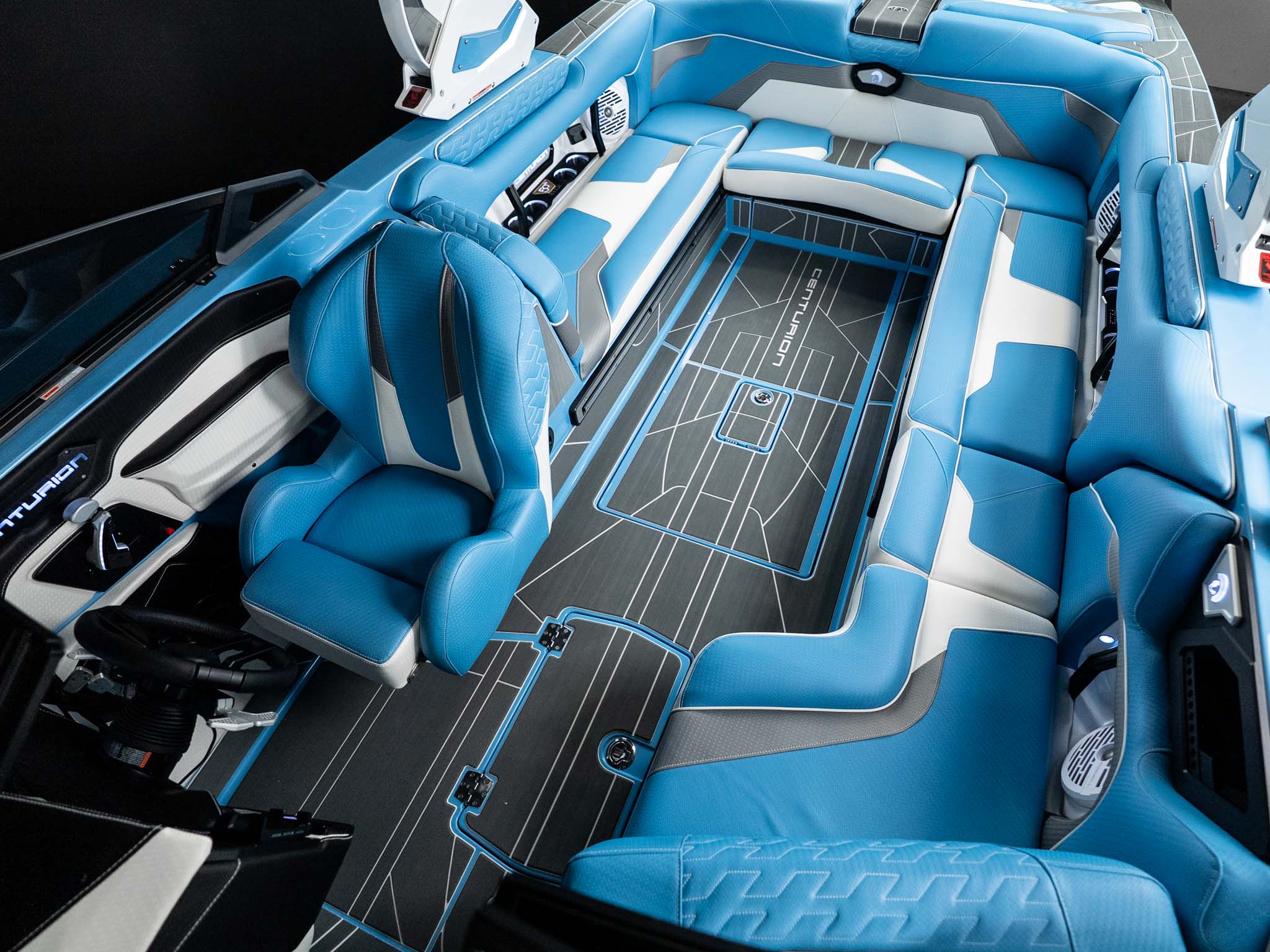 2026 Centurion Ri245 - Mist Blue / White Accents - BoardCo Boats