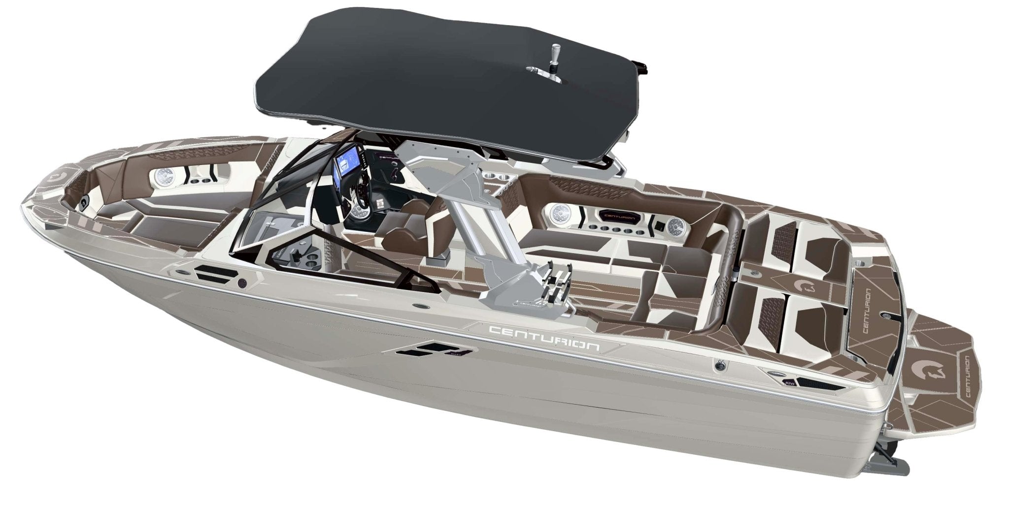 2026 Centurion Ri265 - White / Mocha - BoardCo Boats