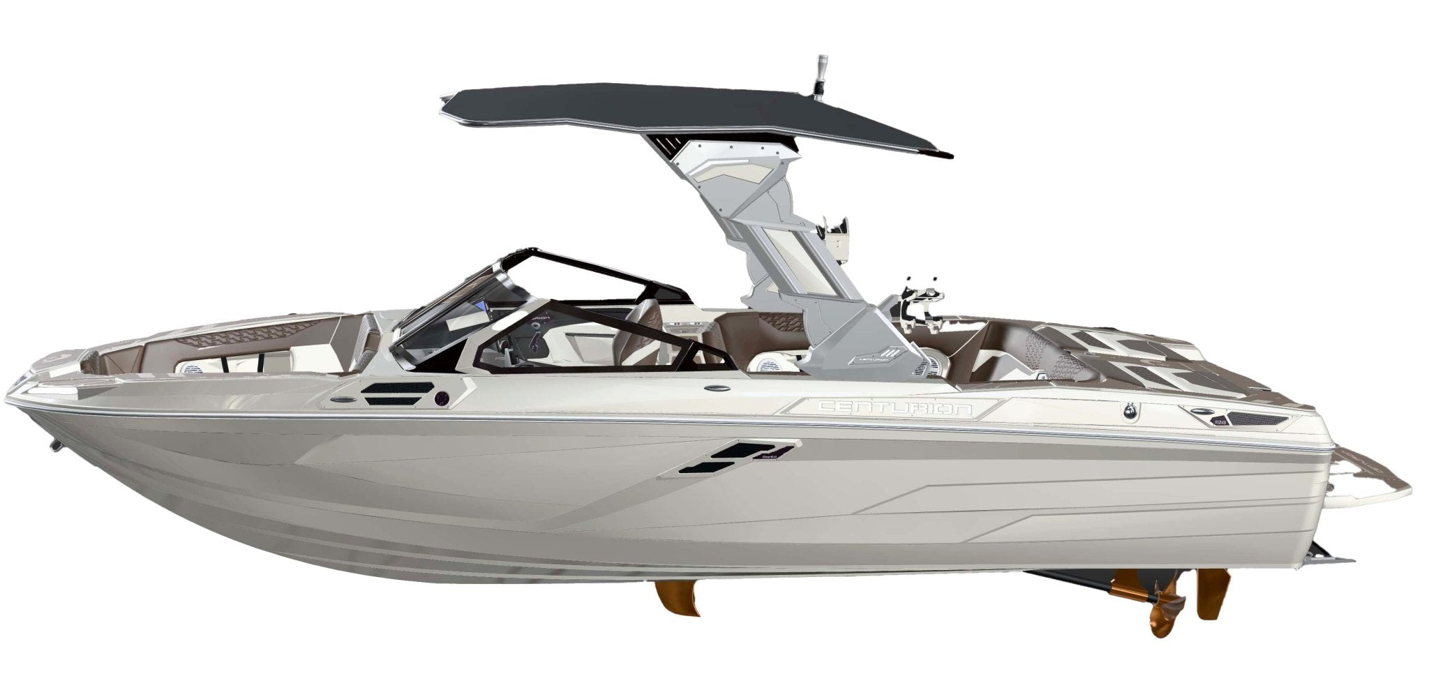 2026 Centurion Ri265 - White / Mocha - BoardCo Boats