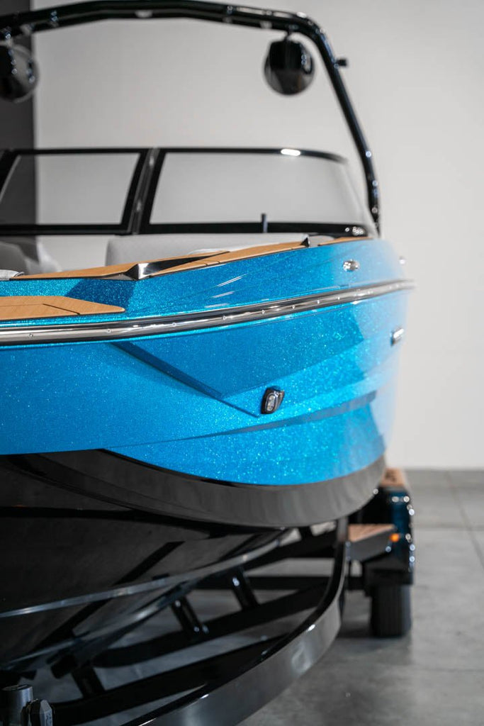 2023 Supreme S240 Bahama Blue Flake / Black - BoardCo Boats