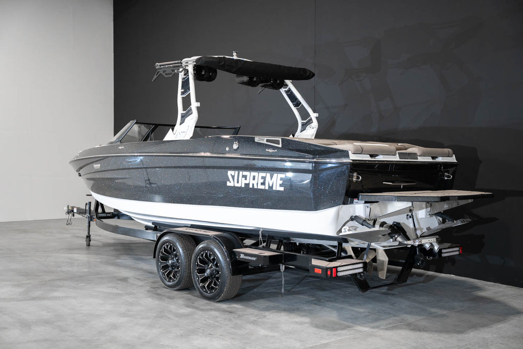 2023 Supreme S240 Black Flake/ White - BoardCo Boats