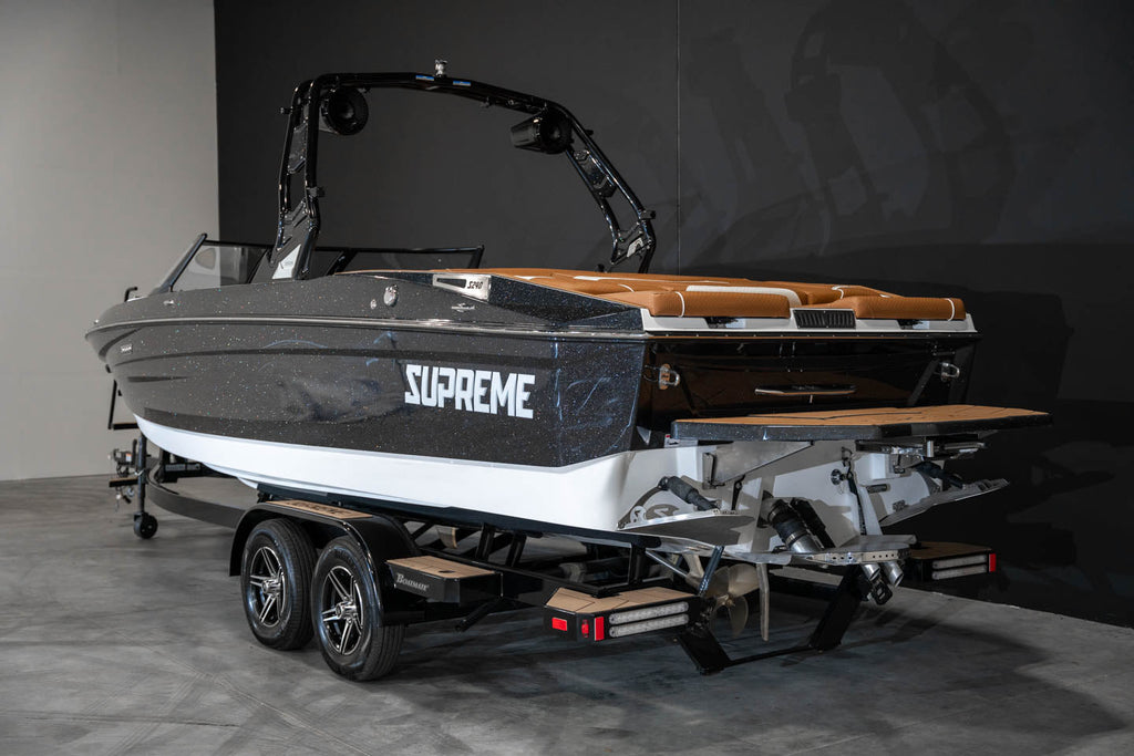 2023 Supreme S240 Black Flake / White - BoardCo Boats