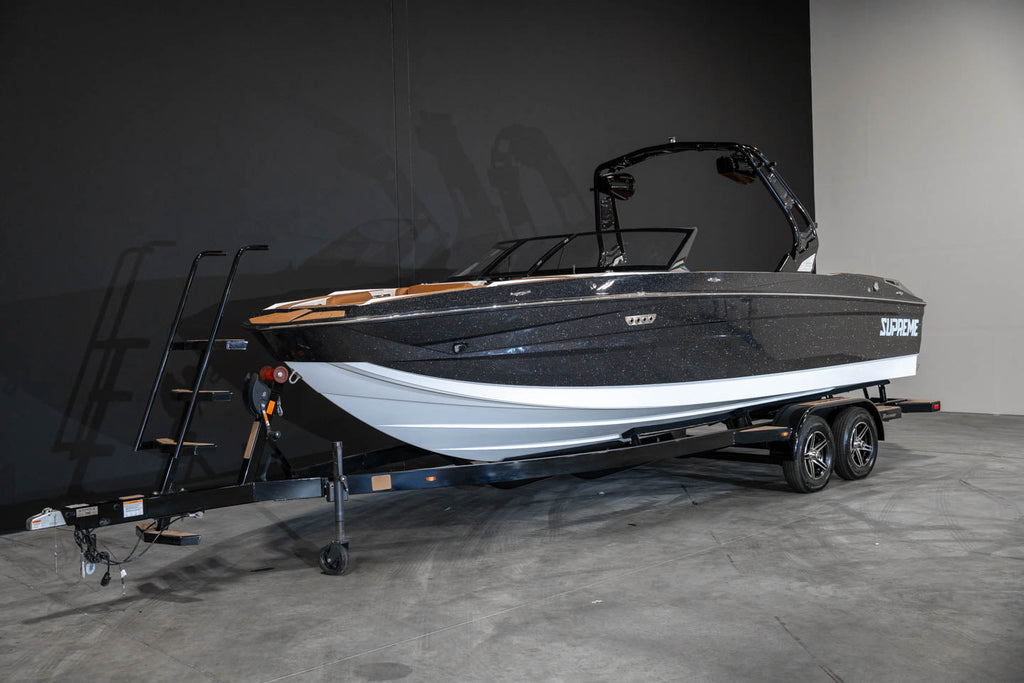 2023 Supreme S240 Black Flake / White With Price - BoardCo Boats