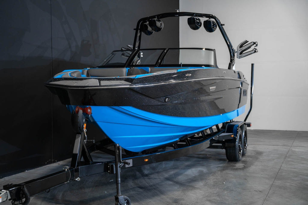 2023 Supreme S240 Black MF / Electric Blue With Price - BoardCo Boats