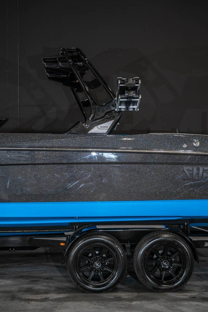 2023 Supreme S240 Black MF / Electric Blue With Price - BoardCo Boats